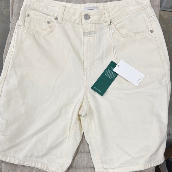 Closed Men's Off-White Jean Shorts - Picture 1 of 7
